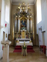 Ansbach, barocker Hochaltar in der St.