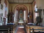 Rothenfels, neugotische Altre in der Maria Himmelfahrt Kirche (12.05.2018)