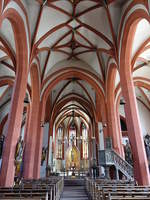 Karlstadt, sptgotischer Innenraum der Stadtpfarrkirche St.