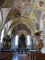 Prten, barocker Innenraum von 1757 der Pfarrkirche Maria Himmelfahrt (15.08.2015)