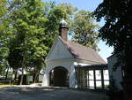 Pfaffenhofen, Gnadenkapelle am Wallfahrtsort Marienfried, erbaut 1947 (15.08.2022)