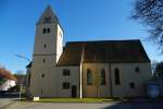 Illertissen, Stadtteil Au, Wallfahrtskirche Maria Himmelfahrt,   Landkreis Neu-Ulm (07.03.2011)