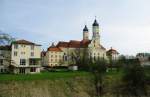 Prmonstratenserkloster Roggenburg / Schwaben, erbaut ab 1732, heute   Pfarrkirche Mari Himmelfahrt, renoviert 2009 (05.04.2011)