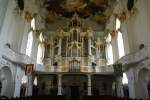 Klosterkirche Roggenburg, Orgel von Georg Friedrich Schmahl,   Landkreis Neu-Ulm (05.04.2011)