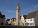 Schrobenhausen, Frauenkirche am Marktplatz, erbaut ab 1404 mit barocker Ausstattung   (13.05.2007)