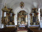 Lengenfeld, barocker Innenraum der Pfarrkirche St.