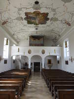 Oberwiesenacker, Orgelempore in der kath.