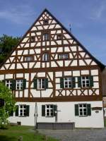 Markt Erlbach, Rangau Handwerkermuseum im alten Pfarrhaus, Fachwerkbau 16.