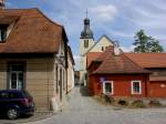 Obernzenn, Kirchgasse mit Ev.