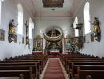 Etzgersrieth, barocker Innenraum der Pfarrkirche St.
