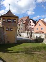 Hersbruck, Schlossturm und Deutsche Schule am Schloplatz (05.04.2015)