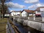 Durach, Hauptstrae entlang vom Durach Bach (20.02.2014)