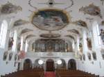Biessenhofen, Orgelempore und Deckengemlde der St.