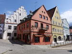 Fssen, historische Huser in der Lechhalde Strae (26.04.2021)