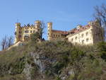 Schloss Hohenschwangau, erbaut von 1537 bis 1547, neugotisch umgestaltet von 1835 bis 1836 (26.04.2021)