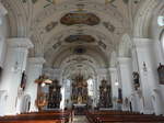 Pleinting, neubarocker Innenraum der Pfarrkirche St.