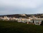 Blick auf die 3-Flüsse-Stadt Passau; 191201