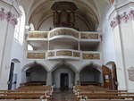 Untergriesbach, Orgelempore in der kath.