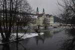 Kloster Pielenhofen, gegrndet 1240 durch die Herren von Hohenfels und von   Ehrenfels, heute Internat der Regensburger Domspatzen, Kreis Regensburg   (17.02.2012)  