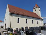 Tegernheim, katholische Pfarrkirche Maria Verkndigung, Chorturmkirche, Chor 12.