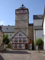 Bischofsheim, Historischer Zentturm, erbaut im 13.