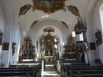Merkershausen, barocker Innenraum der Pfarrkirche St.