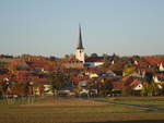 Wlfershausen, Aussicht auf dem Ort mit der St.