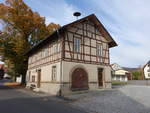 Oberfladungen, Fachwerkhaus Rathaus, erbaut 1925 (16.10.2018)