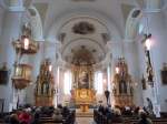 Oberaudorf, barocke Altre von 1664 in der Pfarrkirche Maria Himmelfahrt (06.04.2012)