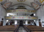 Samerberg, Orgelempore in der Maria Himmelfahrt Kirche (03.07.2016)