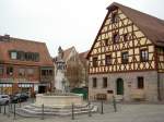 Marktplatz mit Wendenbrunnen von Wendelstein, Lkr.