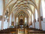 Walburgskirchen, Innenraum der Pfarrkirche St.