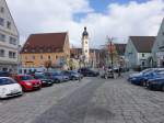 Schwandorf, Oberer Markt mit Stadtpfarrkirche St.