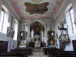 Bergrheinfeld, barocker Innenraum der Pfarrkirche Mater Dolorosa (27.05.2017)