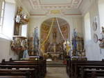 Gernach, barocker Innenraum der Pfarrkirche St.