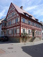 Gerolzhofen, historisches Fachwerkhaus in der Brunnengasse (28.05.2017)
