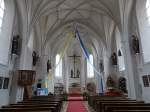 Aufkirchen, Innenraum der Maria Himmelfahrt Kirche (17.05.2015)