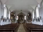 Neukirchen, barocke Altre und Kanzel in der Pfarrkirche St.