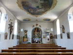 Wernersreuth, Altar und Deckengemlde in der Pfarrkirche St.
