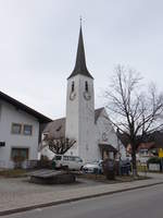 Marquartstein, Pfarrkirche zum kostbaren Blut, erbaut bis 1936  (26.02.2017)