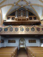 Nudorf, Orgelempore in der Pfarrkirche St.