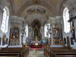 Schleching, barocke Altre in der Pfarrkirche St.