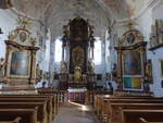 Ising, barocke Altre in der Wallfahrtskirche Maria Himmelfahrt (02.04.2017)