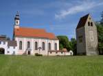 Kloster Wessobrunn, Torhaus, Pfarrkirche St.