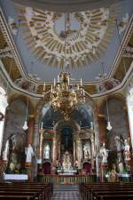 Rittershausen, klassizistischer Innenraum der Pfarrkirche St.