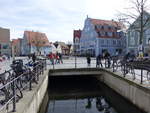 Memmingen, historische Huser am Schrannenplatz (22.02.2020)