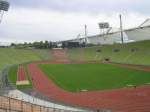 Blick in das Mnchener Olympiastadion.