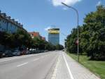 Hier entsteht der 84m hohe Skyline Tower an der Domagkstrae (08/2009)