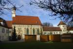 Gotische Schlokapelle von Schloss Blutenburg, erbaut 1488, Mnchen, Stadtteil   Obermenzing (20.11.2011)