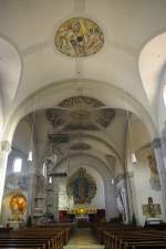 Mnchen - Pasing, Pfarrkirche Maria Schutz, Fresken von Michael Weingartner von 1955 (20.11.2011)